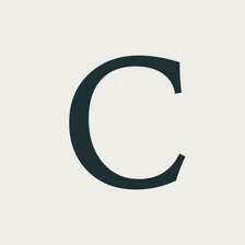 App-Icon von Consurgam: dunkles C auf hellem Grund