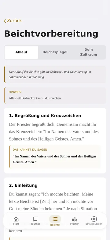 Lumen Beichtvorbereitung
